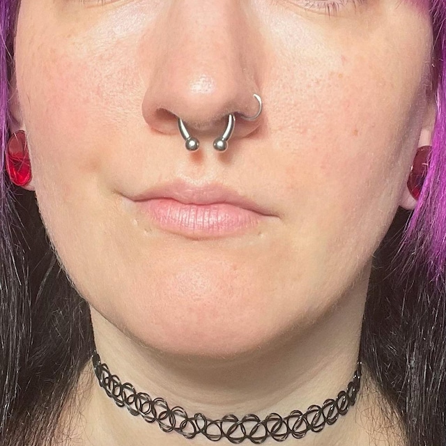 Gauge Septum Piercing Ear 12g Septum Ring Yaalozei 2G 4G 6G 8G 12G