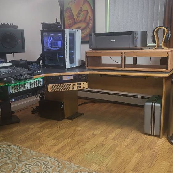 Nice-racks 4-space Studio Rack, Choose Your Depth, Choose Your Stain ...