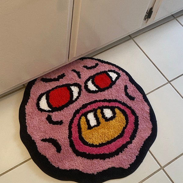 Cherry Bomb Rug Pink Handmade Tufted Carpet Room Decor Rug Small Rug ...