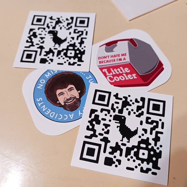 Rick Roll Sticker, QR Code Sticker, Meme Sticker, (5 PACK) BOGO - Etsy
