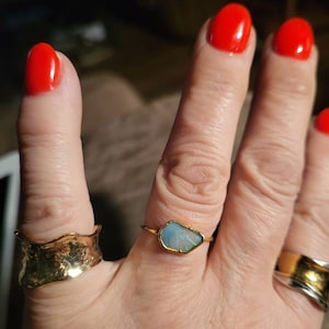 Customer photo from Colleen, Raw Australian Opal Ring