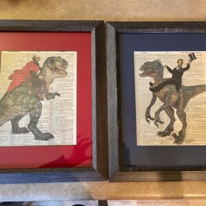 george washington on a dinosaur