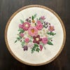 PDF Pattern - Simple Floral Monogram Hand Embroidery Patterns, Floral ...