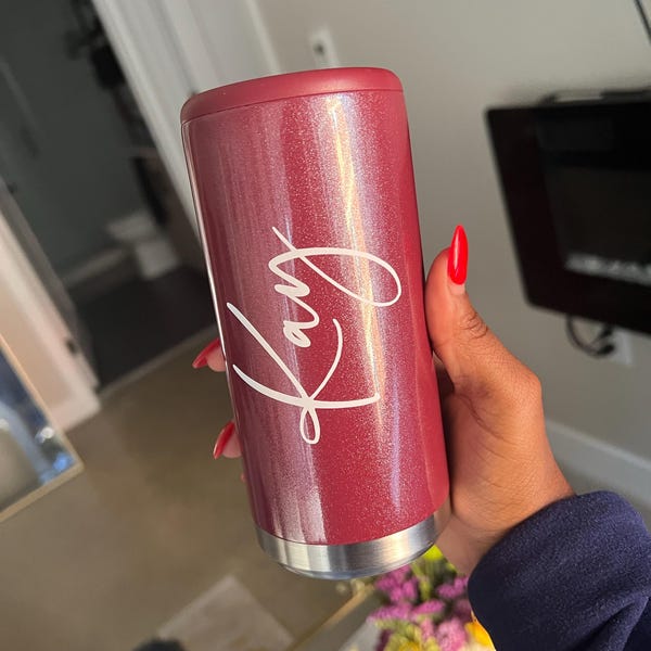 A Woman's Connection Insulated Stainless Steel Can Cooler