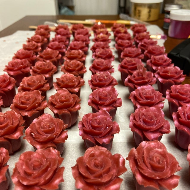 Generic (WG2045 40)Valentine's Day Rose Flower Chocolate Bar Mold Cake @  Best Price Online