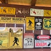 Bigfoot Warning Funny Metal Sign Outdoor Sign Rusty Metal Bigfoot bigfoot-warning-funny-metal-sign-outdoor-sign-rusty-metal-bigfoot