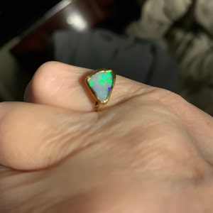 Customer photo from Jana, Raw Australian Opal Ring
