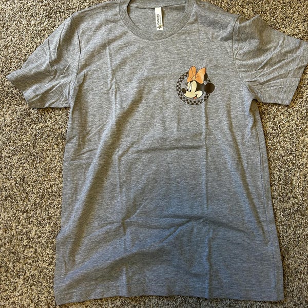 Retro Disney Pocket Size Print Shirts, Mickey Checkered Shirt, Family ...