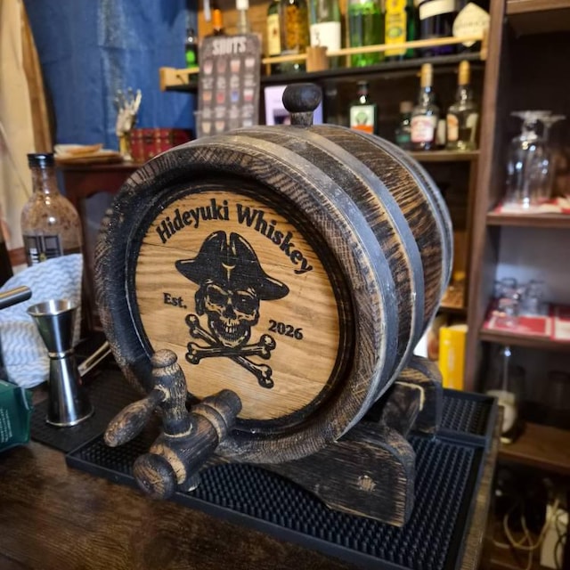 ラム酒パイレーツバレル 1～15L パーソナライズされた小型ウイスキー樽