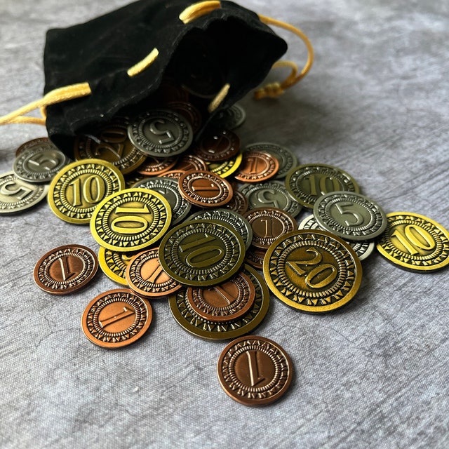 ゲーム用金属 大量 ボードゲーム用汎用金属コイン - 50枚 - Etsy 日本