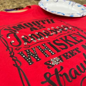 Tennessee Whiskey Strawberry Wine Shirt - Country Thunder Music Shirt - Rodeo Shirt - Women's Graphic Tee - Western Shirt - Whiskey Shirt
