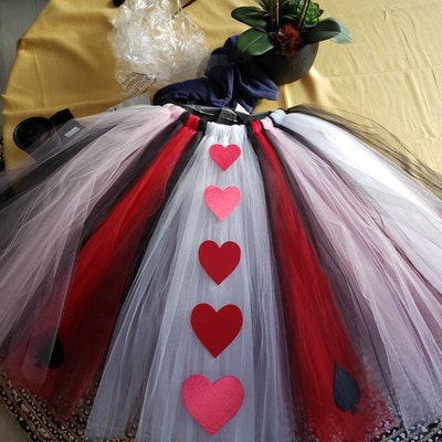 Queen of Hearts Adult Teen Pre-teen Costume Tutu Custom Sewn Tutu up to ...