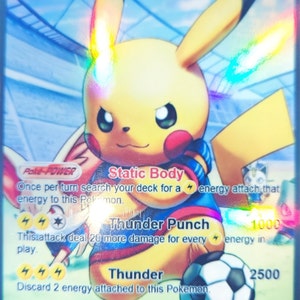 Pikachu Gx Gmax Vmax Gigantamax Ex Pokemon Card - Etsy