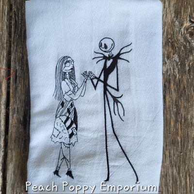 TNBC Jack and Sally Embroidery Design 4x4 and 5x7 Hoop EMB - Etsy