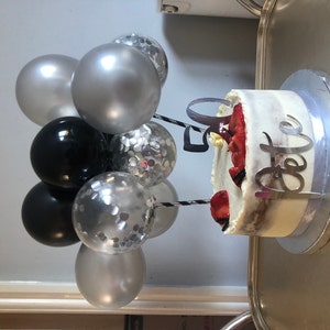 30 Mini Topper Per Torta A Palloncino In Schiuma - 4/3/2 Cm, Decorazioni Fai Da Te Per Torte, Bianco, Per Compleanni E Feste - 3