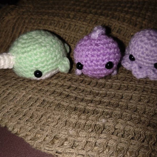 Little Tiny Cute Crochet Fish Stuffies Keychain Gift Kawaii Hand Made ...