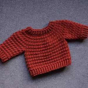 Crochet PATTERN Boy Sweater english Only - Etsy