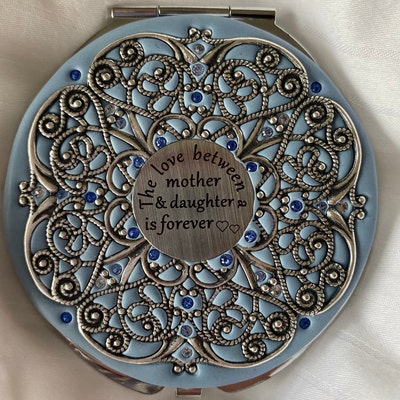 Mother and Daughter Compact Mirror Extra Large Custom Color, Bride to ...