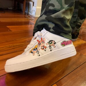 Custom Nike Air Force 1s De Powerpuff 