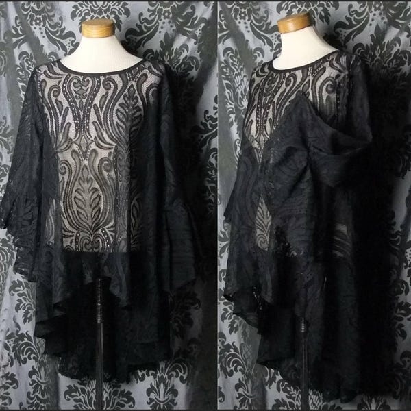 90s BRYON LARS Gothic Blouse (M) main image 0