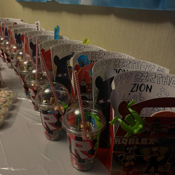 Roblox Inspired Birthday Themed Party Decoration Set Roblox Birthday Iap Ls23ogc9 