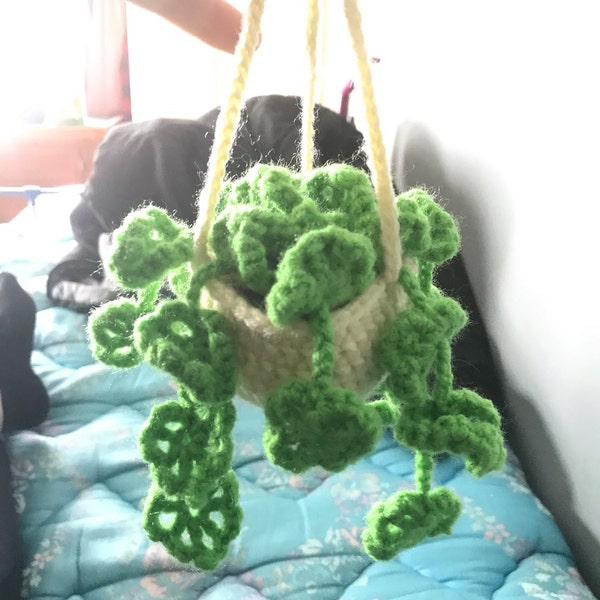 Drooping Leave Crochet Pattern, Hanging Plant Crochet Pattern, Crochet ...