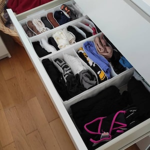 Organizer for Clothes in Drawers With Sturdy Sides Organize Baby Clothes  Suitable Dimensions for IKEA MALM and HEMNES Changing Table 
