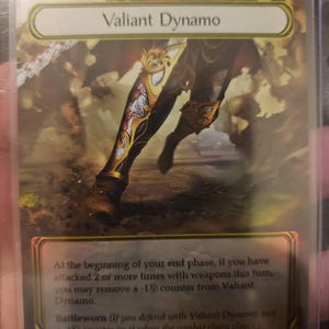 Valiant Dynamo - Equipment Proxy Alter - Flesh and Blood TCG - Etsy