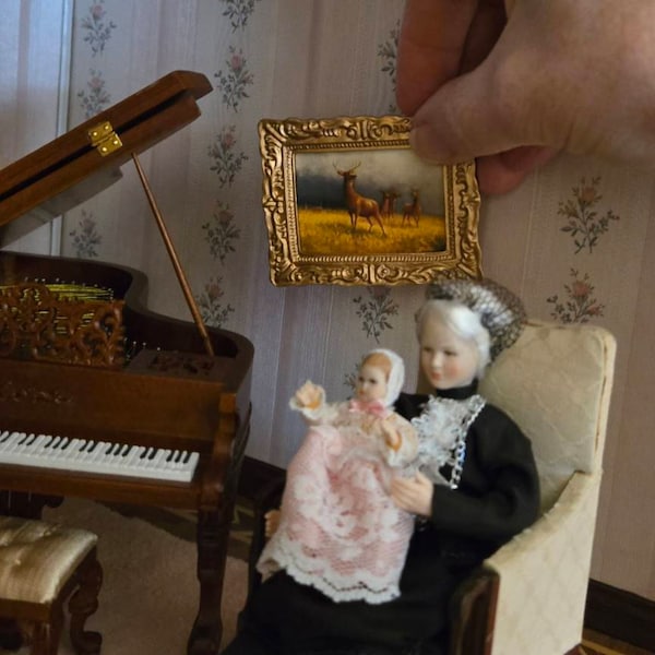 Monet Water Lilies Bridge Miniature Dollhouse Art Picture 8552 - Etsy