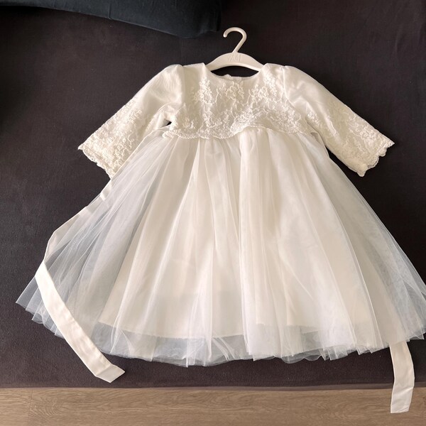 Satin Bolerojäckchen Für Täuflinge – Elegante Taufjacke In Ivory Für Mädchen (Größen 62–98)