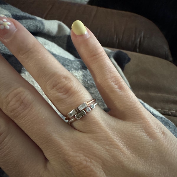 Initial Morse Code Ring by Caitlyn Minimalist • Diamond Ring With ...