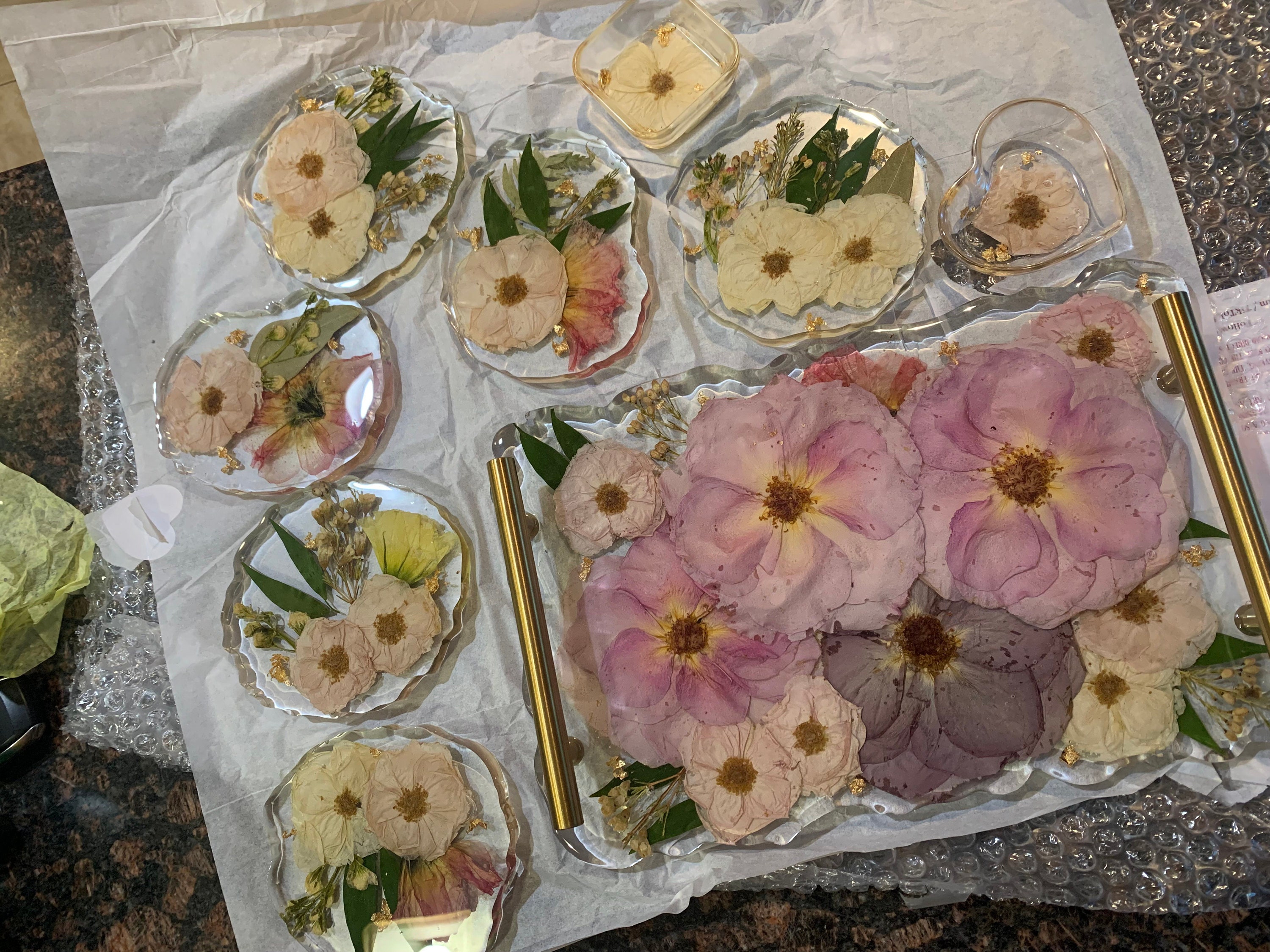 Preserved flowers from Jenna's etsy review
