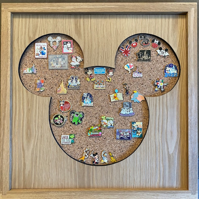 Easy DIY Disney pin display - Mickey Mouse Shadow Box 