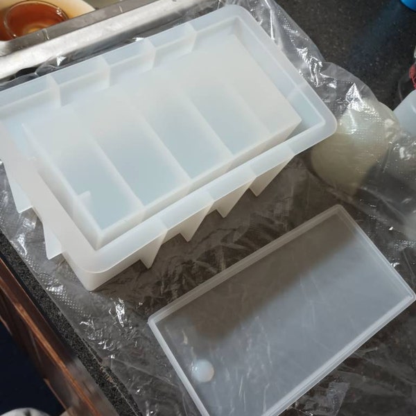 Large Rectangle Storage Box Silicone Mold,resin Domino Case Chess ...