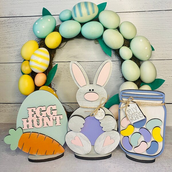 Standing Easter Shelf Sitter SVG | Laser Cut File | Glowforge | Easter ...