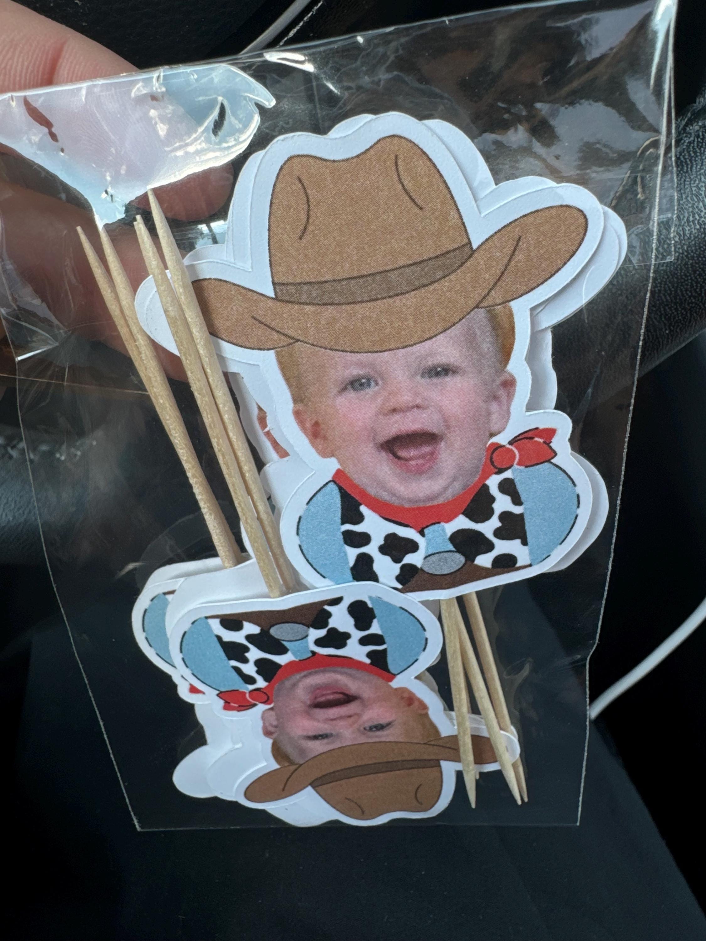 cowboy cupcake toppers | western birthday party decorations | my first rodeo birthday party supplies | cowboy 1st birthday | western party