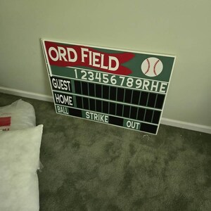 24”x32” | L Vintage Style Baseball Scoreboard - Etsy
