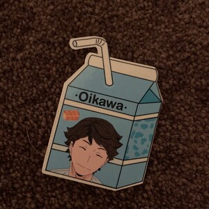 haikyuu milk stickers etsy