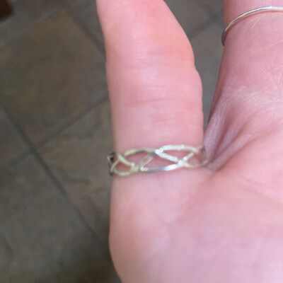 GS Silver Micro Stacking Set 10 Pezzi Anello A Fascia Intrecciata - Foto 12