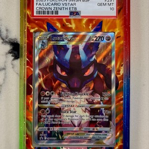 ルカリオVSTAR別イラスト版カスタムポケモン鑑定済みディスプレイ