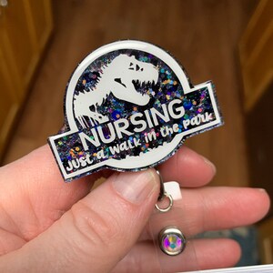 RN Badge ReelNurse Retractable IDRedPersonalized Badge HolderNurse GiftNursing SchoolNurse Graduation GiftID Holder