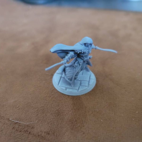 Drizzle Drow Elf Ranger 28mm or 32mm D&D 3D Resin Printed Miniature ...