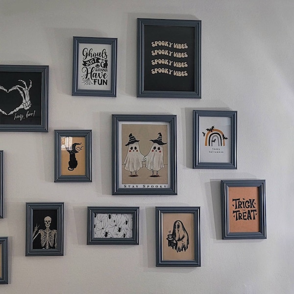 20 Halloween Prints Wall Art, Bundle of 20 Printables, Spooky Home ...