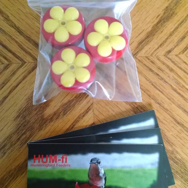 Trio of Hum-button™, Mini Hand Held Hummingbird Feeders New Style 2017 ...