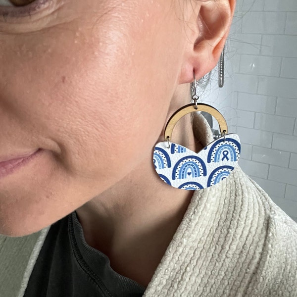 FUSTMW Checkered Flag Heart Earrings - Black & White Racing Jewelry For Car Lovers