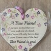 A True Friend Special Friend One of A Kind Friendship Wooden Gift Heart ...