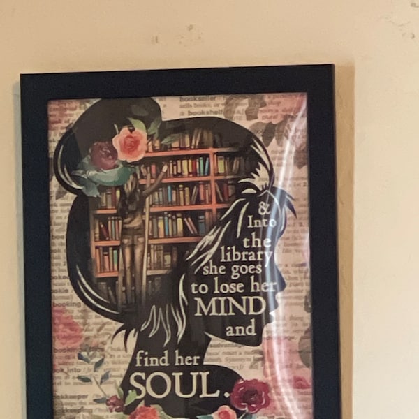 And Into the Library She Goes to Lose Her Mind and Find Her Soul PNG ...