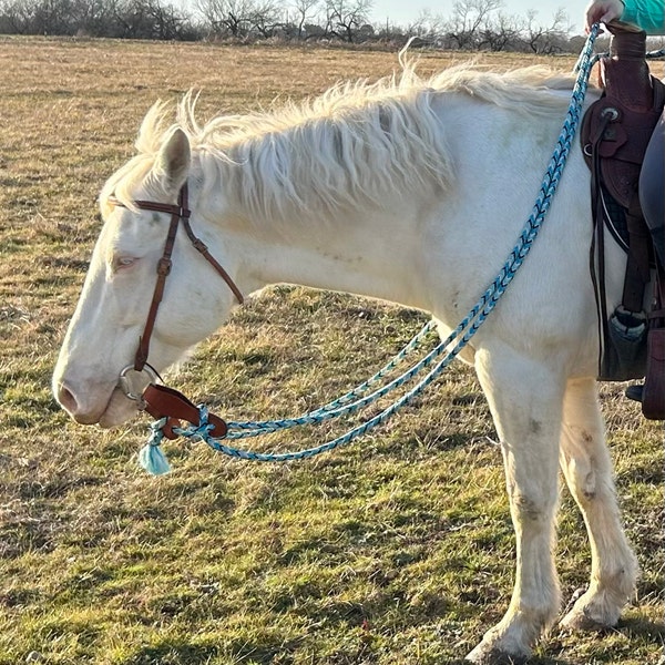 Custom Barrel Reins for Horses, Loop Reins, Trail Reins, Paracord Horse ...