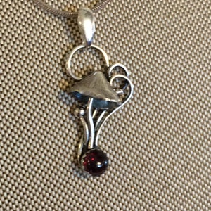 Personalized Mushrooms Birthstone Necklace
