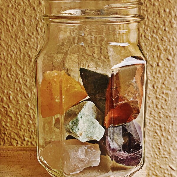 Raw Crystal 7 Chakra Set Seven Piece Chakra Stone Set 7 Seven Chakra ...